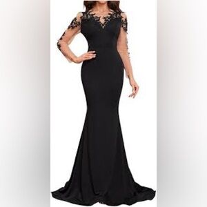 Elegant Black Evening Gown